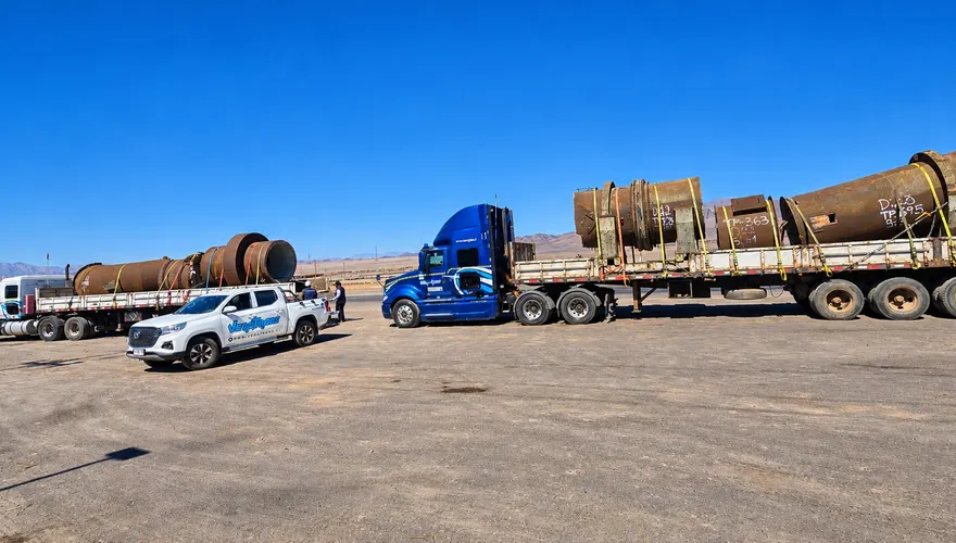 Rampla de Veratrans con carga en la base